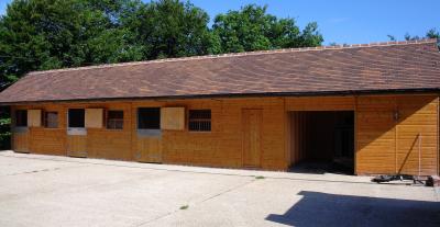 Pic 30. 3 Loose Boxes, Tack Room and Hay Store - Note plain tile roof
